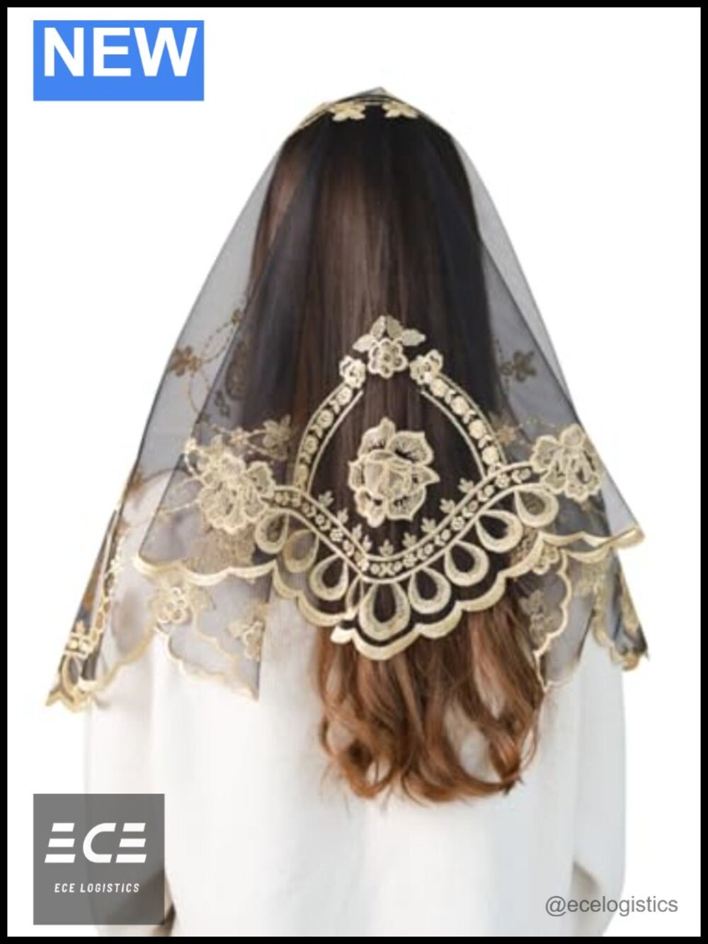 Soft Tulle Veil with Lace Edge Lightweight Chapel Wedding Bridal Head Covering